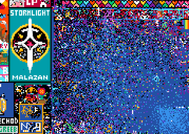 An image of the blue corner turning azure (which is a lighter shade of blue).