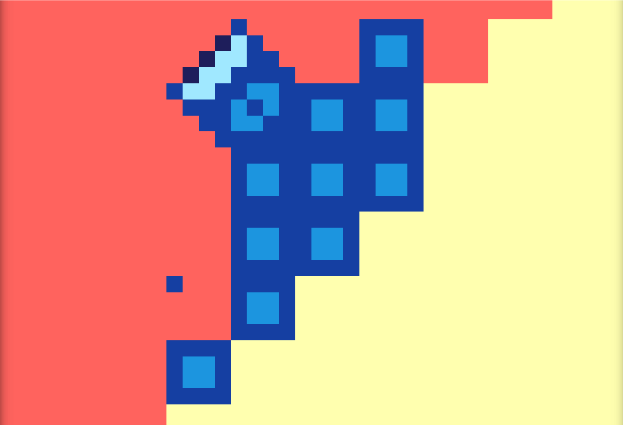 An image of blue squares.